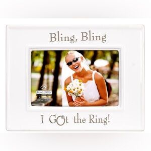 Malden Cream 'Bling, Bling I Got the Ring!' Photo Frame
